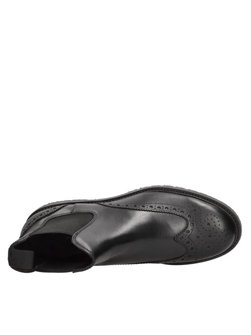 Stivaletti Beatles in pelle e tessuto MARECHIARO 1962 | BP1103TW VIT.NERO
